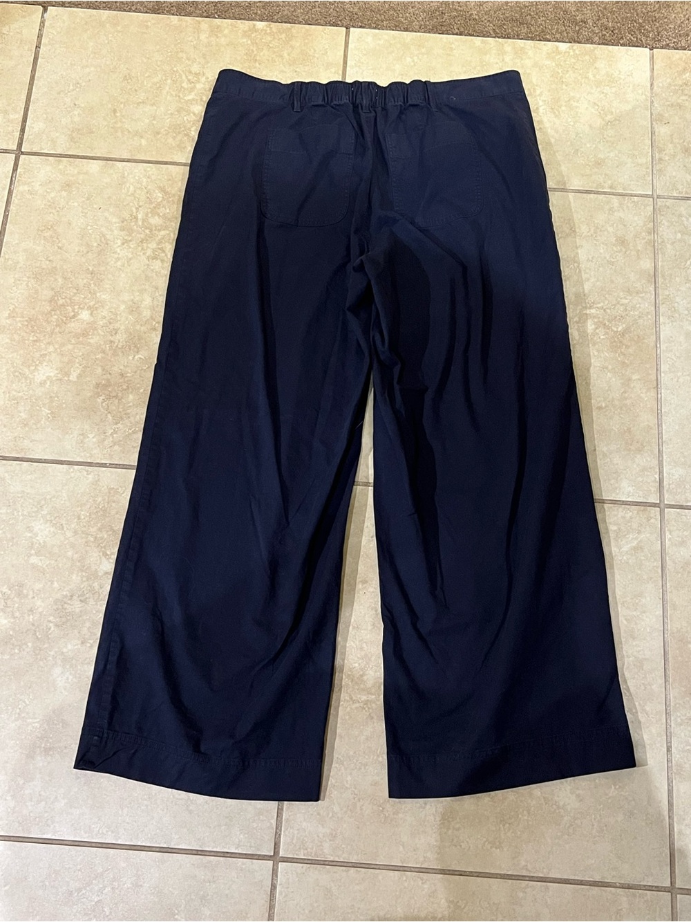 Free Assembly Wide-Leg Navy Pants - Picture 2 of 7